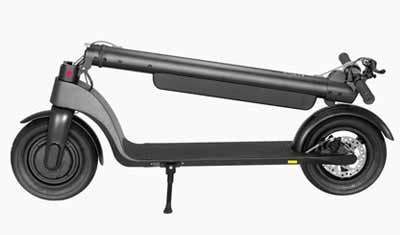 folded electric scooter